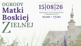Grafika - zaproszenie na Ogrody Matki Boskiej Zielnej