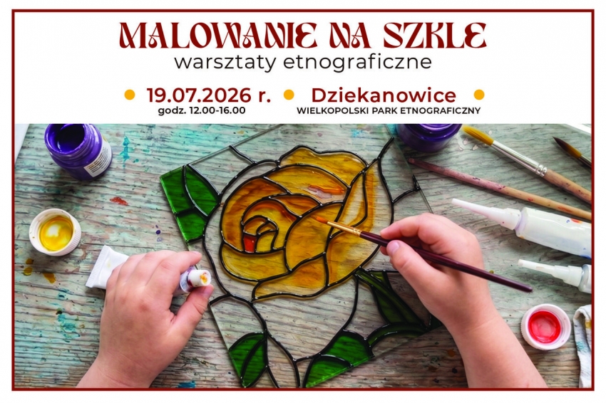 grafika - Malowanie na szkle - warsztaty etnograficzne dla rodzin