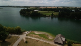 ostrów lednicki - zdjęcie z lotu ptaka