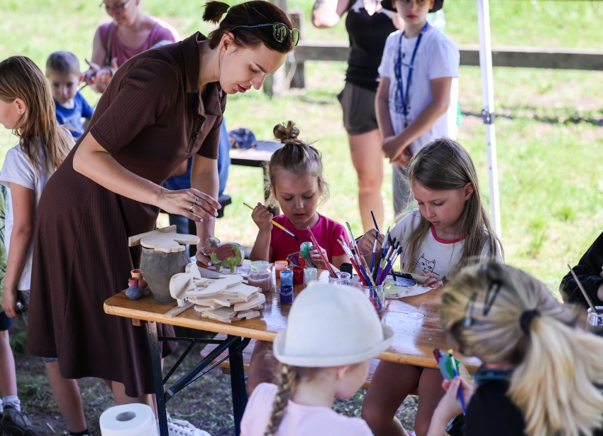 ostrów lednicki - widok z lotu ptaka