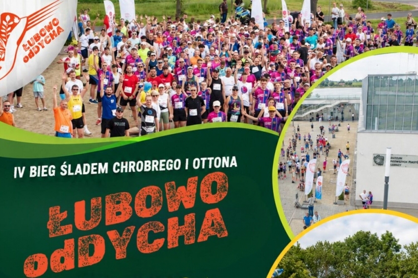 grafika - zaproszenie na Bieg Łubowo odDycha