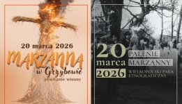 zaproszenie na palenie marzanny do Grzybowa i Dziekanowic