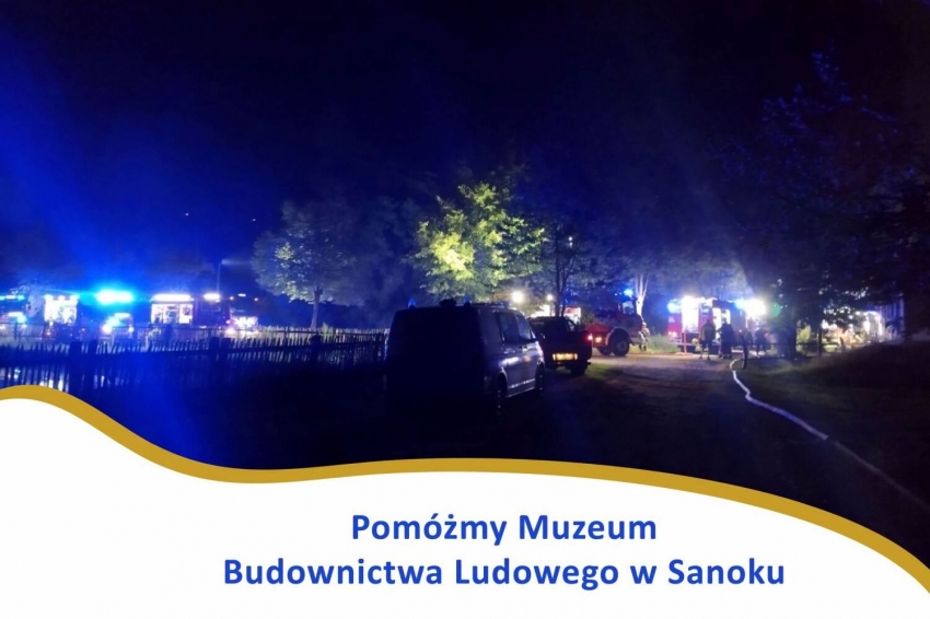 Pożar - Muzeum Budownictwa Ludowego w Sanoku