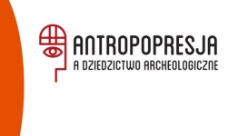 Infografika z logo Antropopresja z dziedzictwo archeologiczne