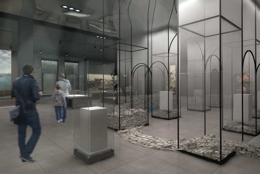 wizualizacja powstającej wystawy stałej