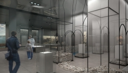 wizualizacja powstającej wystawy stałej