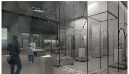 wizualizacja powstającej wystawy stałej