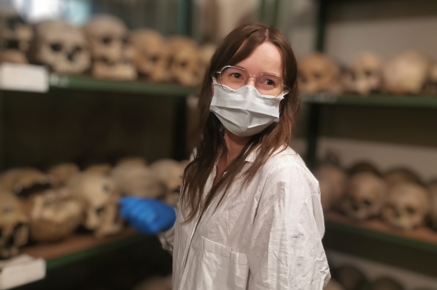 antropolog badanie kości w magazynie dr marta rychtarska