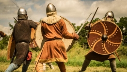 pokazy walki, wojownicy, średniowiecze